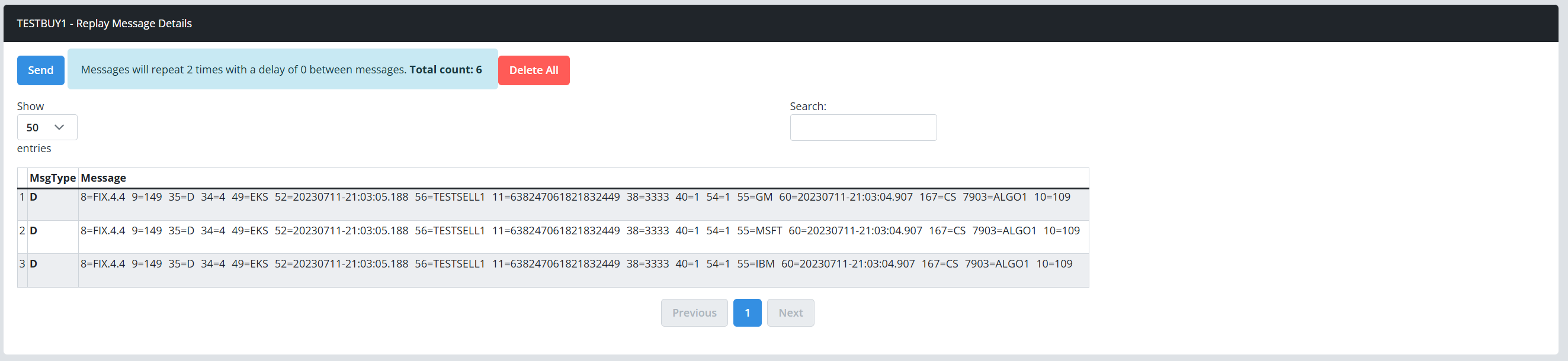 Report Log Message Details.