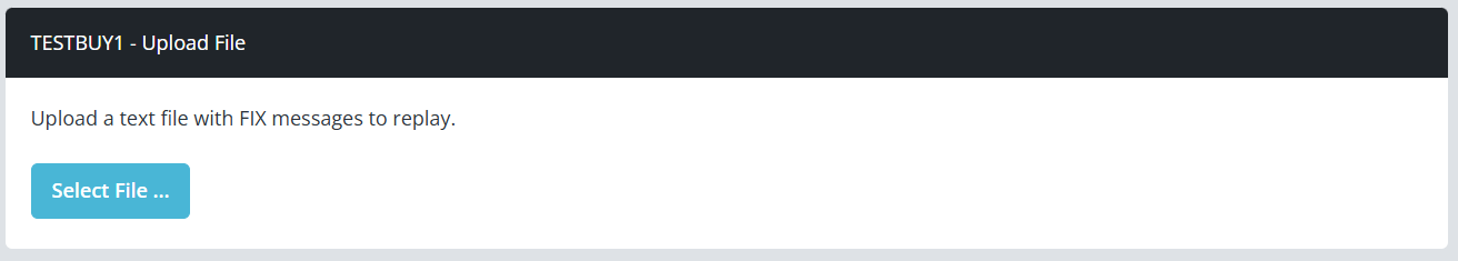Report Log Replay Upload File.